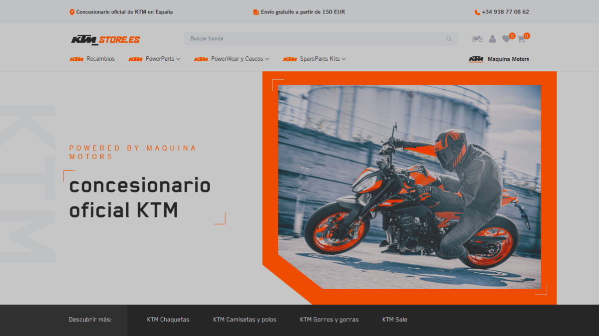Tienda KTM Oficial de Maquina Motors