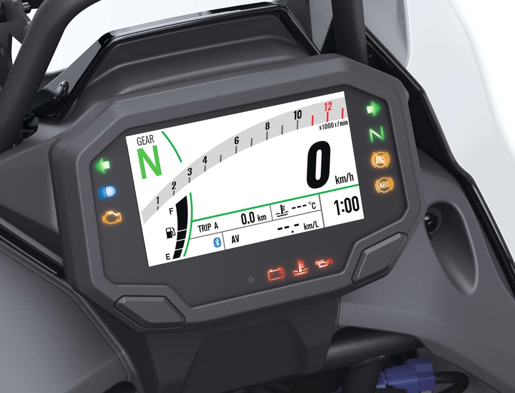 Pantalla TFT a color Kawasaki KLE 500 SE 2026