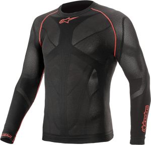 RIDE TECH V2 TOP LONG SLEEVE SUMMER BLACK-RED