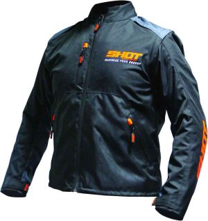 CHAQUETA VESTE CONTACT NEGRA/NARANJA XL