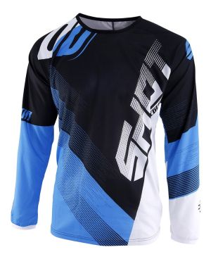 MAILLOT KID ULTIMATE NOIR CYAN