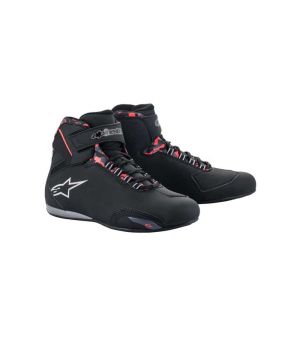 SEKTOR WATERPROOF SHOE BLACK DARK GRAY RED FLUO