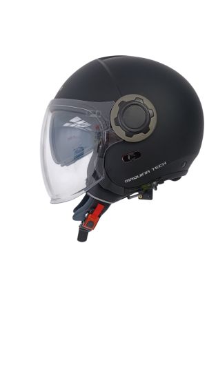 CASCO MAQUINA JET NEGRO MATE