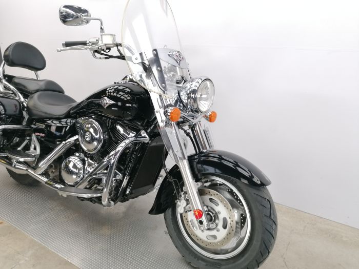Batwing Windschild Für Kawasaki VN 1600 Classic Tourer – Windschutz, ABS, Schwarz Glänzend