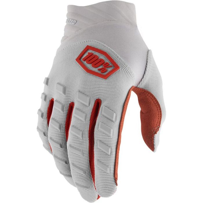 GUANTES 100% AIRMATIC GRIS PLATA 22