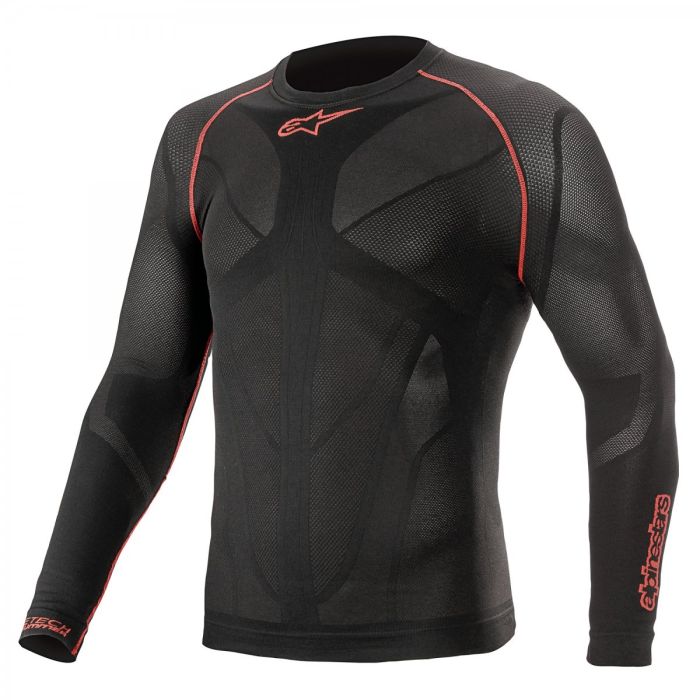 RIDE TECH V2 TOP LONG SLEEVE SUMMER - BLACK RED