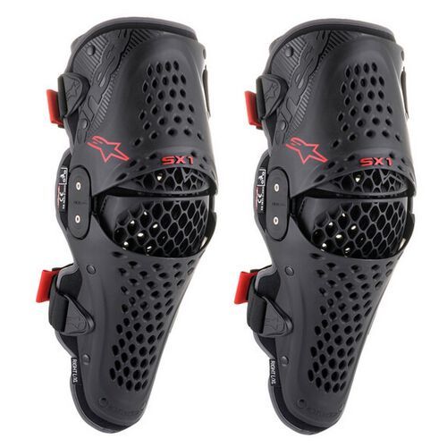 SX-1 V2 KNEE PROTECTORBLACK RED