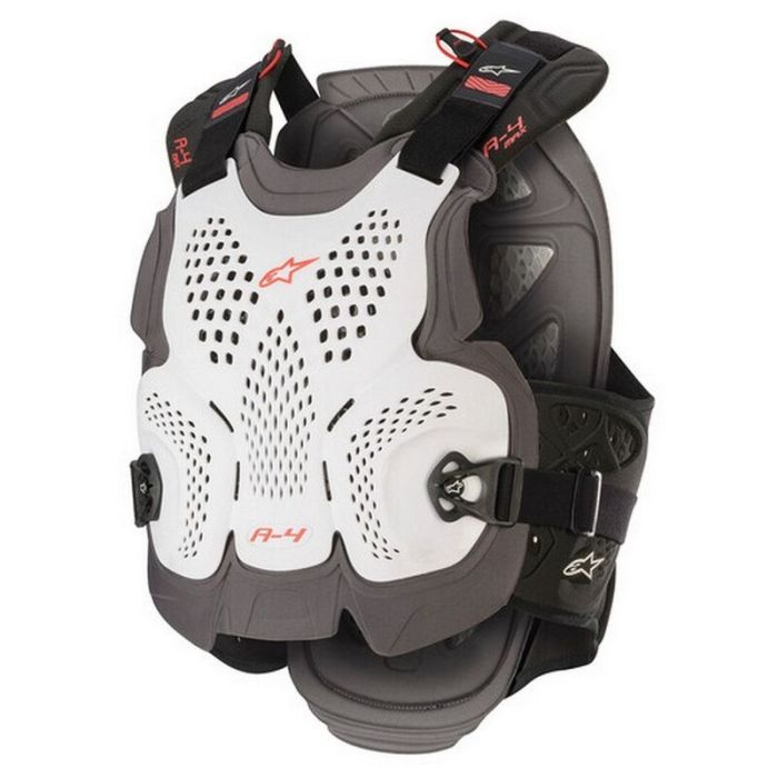 A-4 MAX CHEST PROTECTOR WHITE ANTHRACITE RED