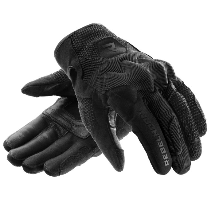 REBELHORN CORE BLACK GLOVES