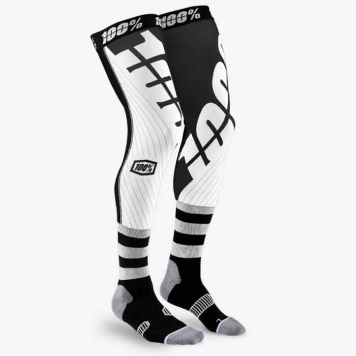 CALCETINES 100% REV KNEE BRACE NEGRO / BLANCO 22 S/M