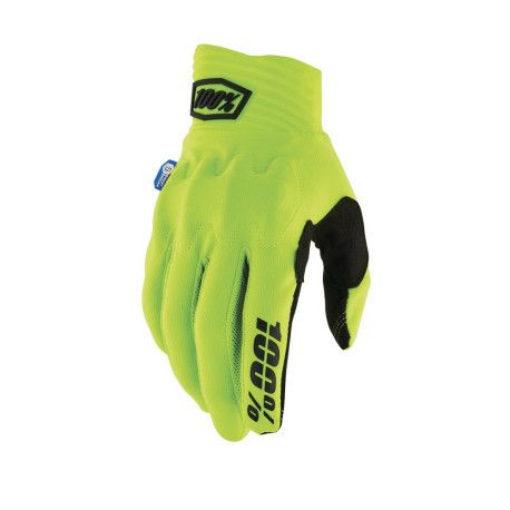 GUANTES 100% COGNITO SMART SHOCK AMARILLO FLUOR 22 L