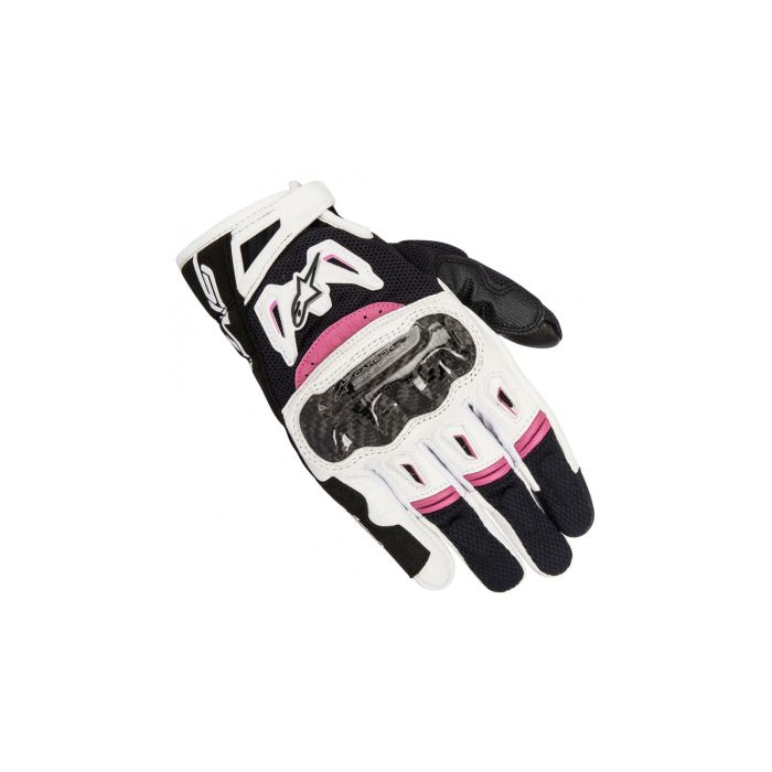 STELLA SMX-2 AIR CARBON V2 GLOVE BLACK WHITE FUCHSIA