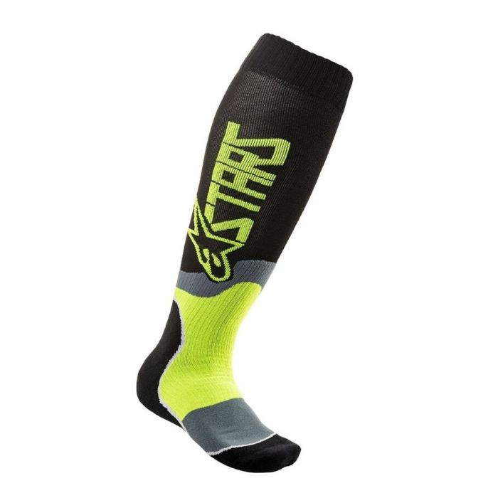 MX PLUS-2 SOCKS BLACK YELLOW