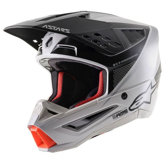 S-M5 RAYON HELMET ECELIGHT GRAY BLACK SILVER MATT