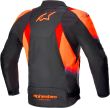 T-SP1 V2 WATERPROOF JACKET BLACK RED FLUOR