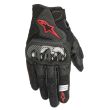 SMX-1 AIR V2 GLOVES BLACK RED FLUO XL