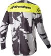 YOUTH RACER TACTICAL JERSEYGRAY CAMO YELLOW FLUO