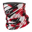 BLURRED NECK TUBE - BLACK WHITE RED