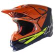 SUPERTECH S-M8 FACTORY HELMET ECE DARK BLUE ORANGE YELLOW FLUO G