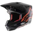 S-M5 COMPASS HELMET ECEBLACK ORANGE FLUO MATT