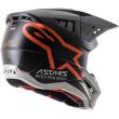 S-M5 COMPASS HELMET ECEBLACK ORANGE FLUO MATT