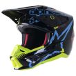 CASCO SM-5 SOLAR ACTION NEGRO/CYAN/AMARILLO