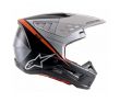 S-M5 RAYON HELMET ECEBLACK WHITE ORANGE FLUO MATT