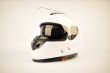CASCO MAQUINA INTEGRAL BLANCO BRILLO