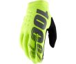 GUANTES 100% BRISKER AMARILLO FLUOR / NEGRO 22