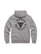 DIGBY FULL ZIP HOODY GREY MARL L