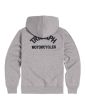 DOLAN FULL ZIP HOODIE GREY MARL S