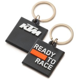 KTM<br>LOGO RUBBER KEYHOLDER BLACK