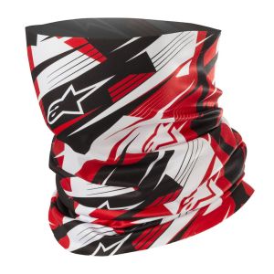 ALPINESTARS<br>BLURRED NECK TUBE - BLACK WHITE RED