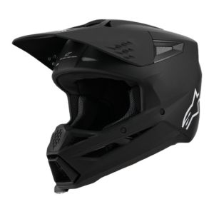ALPINESTARS<br>S-M3 SOLID HELMET ECE06 BLACK MATT
