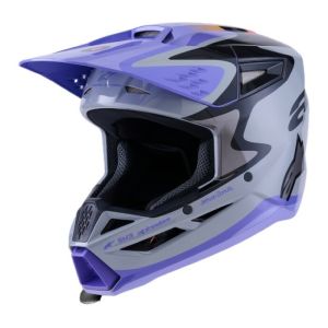 ALPINESTARS<br>S-M3JETTSON HELMET ECE06 GRAY PRP BK GLS