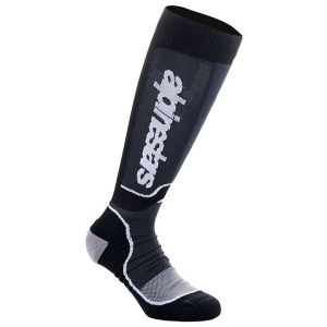 ALPINESTARS<br>MX PLUS SOCKS BLACK WHITE