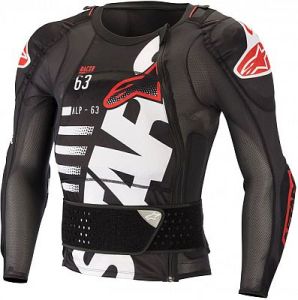 ALPINESTARS<br>SEQUENCE PROTECTION JACKET - LONG SLEEVE BLACK WHITE RED