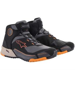 ALPINESTARS<br>CR-X DRYSTAR RIDING SHOES BLACK LIGHT BROWN ORANGE