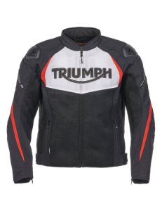 TRIUMPH<br>CHAQUETA DEPORTIVA TRIPLE DE MALLA NEGRO/BLANCO/ROJO M