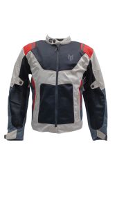 MAQUINA MOTORS<br>CHAQUETA MAQUINA VERANO GRIS/NEGRA/ROJA
