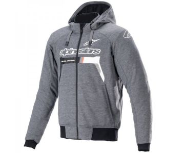 ALPINESTARS<br>CHROME IGNITION HOODIE MELANGE DARK GRAY WHITE