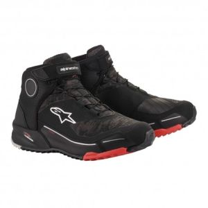 ALPINESTARS<br>CR-X DRYSTAR RIDING SHOES BLACK CAMO RED