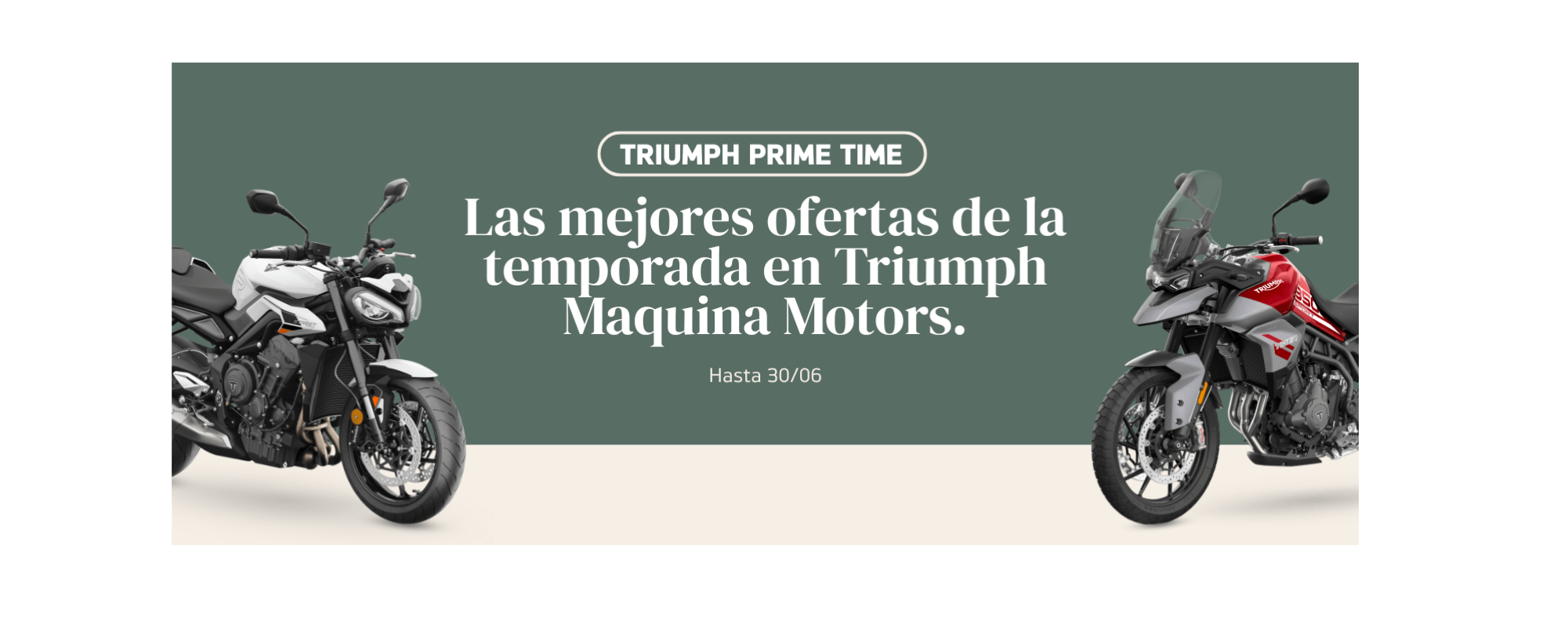 Triumph Prime Time Home Banner